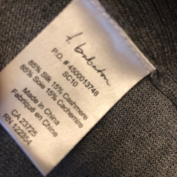 T. Babaton Grey Silk and Cashmere Open Cardigan, Size S - Picture 9 of 13